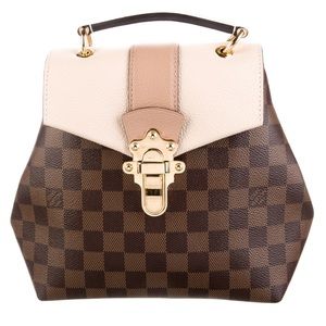 Louis Vuitton Damier Ebner Clapton Leather Backpack